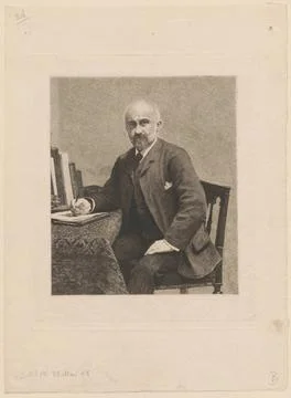 RECORD DATE NOT STATED  Portrait de M. Adolphe Jullien, Stan III; Jasi Ski... Stockfoto's