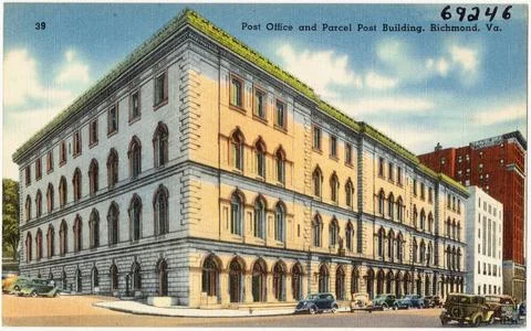RECORD DATE NOT STATED Post office and Parcel Post building, Richmond, Va.... Stock Photos