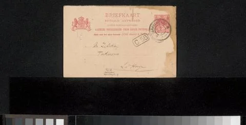 RECORD DATE NOT STATED  Postcard to Philip Zilcken, 1869 - 1913 Paris card... Foto stock