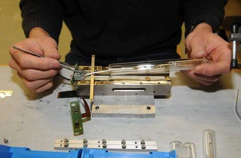 RECORD DATE NOT STATED precision mechanic also used by watchmaker and gold... Foto stock