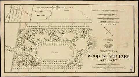 RECORD DATE NOT STATED Preliminary plan for Wood Island Park, East Boston ... Photos