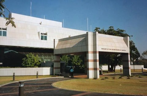 RECORD DATE NOT STATED Pretoria - Chancery Office Building - 1994, United ... Fotos de archivo