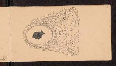 RECORD DATE NOT STATED  Project around the program; Verso: sketch of the s... Foto stock