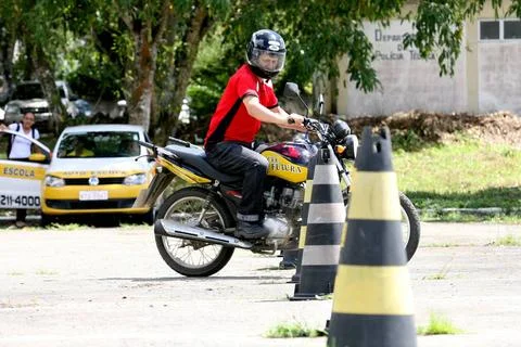 RECORD DATE NOT STATED proof for motorcycle rider s license itabuna, bahia... Stock Photos