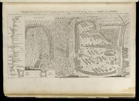 RECORD DATE NOT STATED A prospective view of the battle fought near Lake G... Stock Photos
