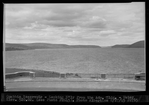 RECORD DATE NOT STATED Quabbin Reservoir, looking northerly from the Admin... Stock Photos