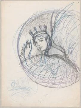 RECORD DATE NOT STATED  Queen fairy tale; Ruszczyc, Ferdynand (1870-1936);... Stock Photos