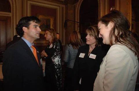 RECORD DATE NOT STATED  Reception, attended by Fish and Wildlife Service D... Foto stock