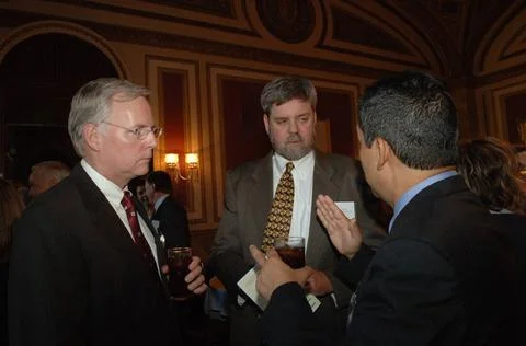 RECORD DATE NOT STATED  Reception, attended by Fish and Wildlife Service D... Foto stock