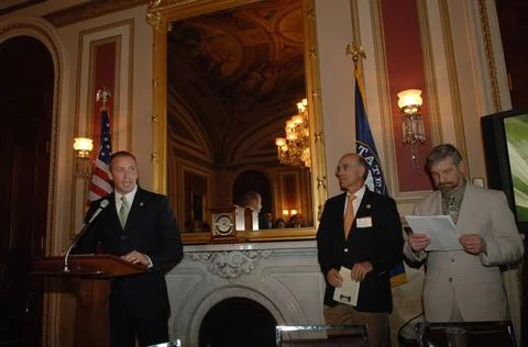 RECORD DATE NOT STATED  Reception, attended by Fish and Wildlife Service D... Foto stock