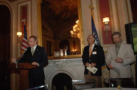 RECORD DATE NOT STATED  Reception, attended by Fish and Wildlife Service D... Foto stock