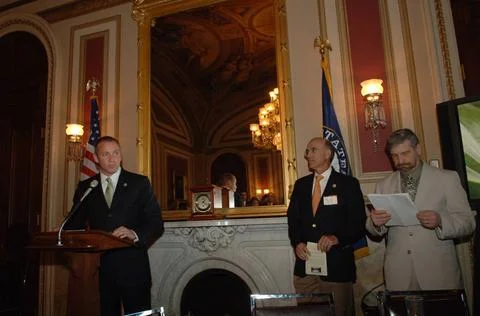 RECORD DATE NOT STATED  Reception, attended by Fish and Wildlife Service D... Foto stock