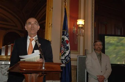 RECORD DATE NOT STATED  Reception, attended by Fish and Wildlife Service D... Foto stock