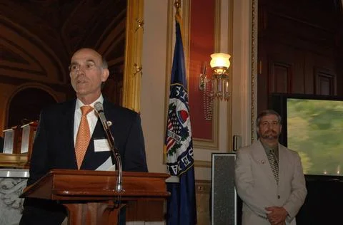 RECORD DATE NOT STATED  Reception, attended by Fish and Wildlife Service D... Foto stock