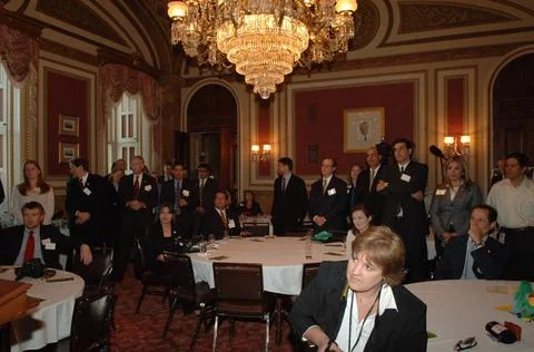 RECORD DATE NOT STATED  Reception, attended by Fish and Wildlife Service D... Foto stock