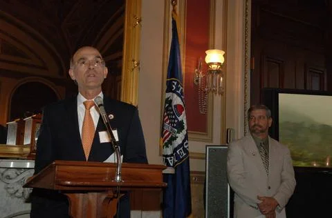 RECORD DATE NOT STATED  Reception, attended by Fish and Wildlife Service D... Foto stock