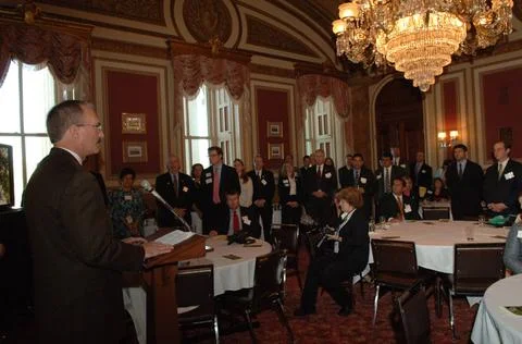RECORD DATE NOT STATED  Reception, attended by Fish and Wildlife Service D... Foto stock