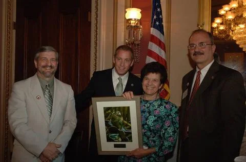 RECORD DATE NOT STATED  Reception, attended by Fish and Wildlife Service D... Foto stock