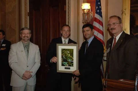 RECORD DATE NOT STATED  Reception, attended by Fish and Wildlife Service D... Foto stock