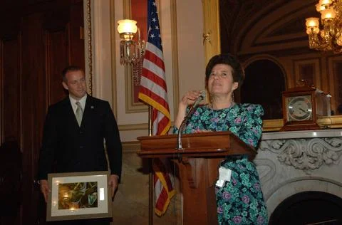 RECORD DATE NOT STATED  Reception, attended by Fish and Wildlife Service D... Foto stock