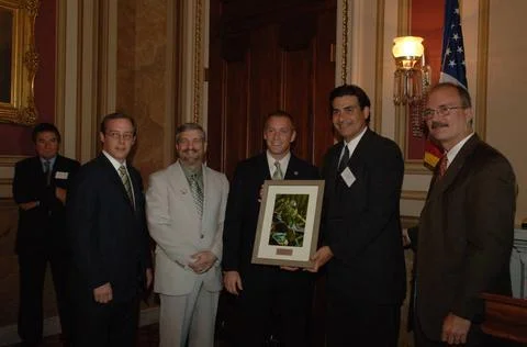 RECORD DATE NOT STATED  Reception, attended by Fish and Wildlife Service D... Foto stock