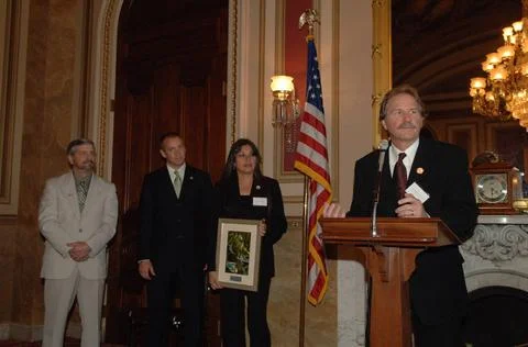 RECORD DATE NOT STATED  Reception, attended by Fish and Wildlife Service D... Foto stock