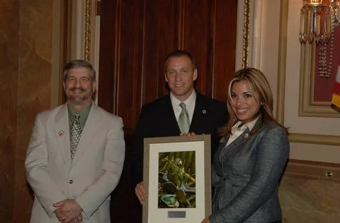 RECORD DATE NOT STATED  Reception, attended by Fish and Wildlife Service D... Foto stock