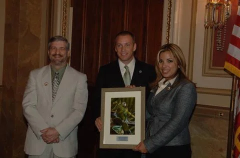 RECORD DATE NOT STATED  Reception, attended by Fish and Wildlife Service D... Foto stock