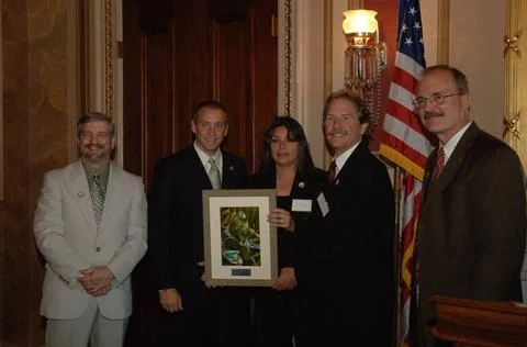 RECORD DATE NOT STATED  Reception, attended by Fish and Wildlife Service D... Foto stock