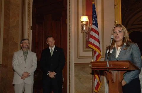 RECORD DATE NOT STATED  Reception, attended by Fish and Wildlife Service D... Foto stock