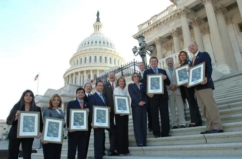 RECORD DATE NOT STATED  Reception, attended by Fish and Wildlife Service D... Foto stock