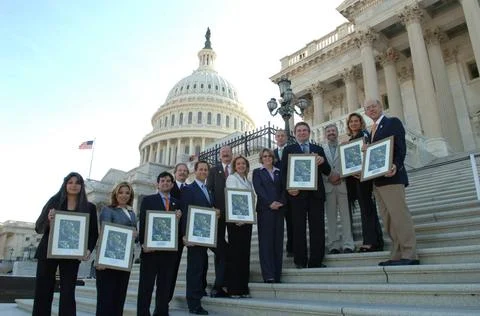 RECORD DATE NOT STATED  Reception, attended by Fish and Wildlife Service D... Foto stock