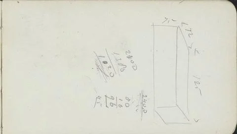 RECORD DATE NOT STATED  Rectangle, 1905 - 1906 Page 29 recto from a sketch... Stock Photos