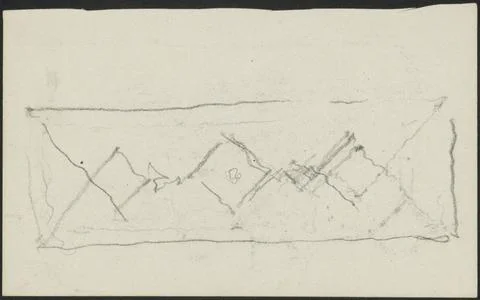 RECORD DATE NOT STATED  Rectangle with a diamond pattern, 1876 - 1924 draw... 스톡 사진