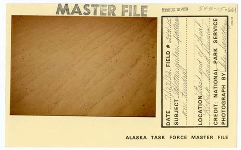 RECORD DATE NOT STATED Rectangular pattern on tundra. Alaska Task Force Ph... Stock Photos