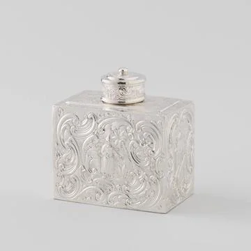 RECORD DATE NOT STATED  Rectangular tea liability, decorated on all sides ... Stock Photos