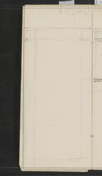 RECORD DATE NOT STATED  Rectangular frame, 1876 - 1924 Leaf 9 Verso from a... Stock Photos