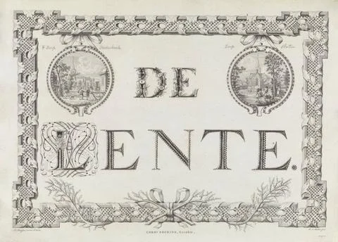 RECORD DATE NOT STATED  Rectangular frame with leaf ornaments for spring a... Stock Photos