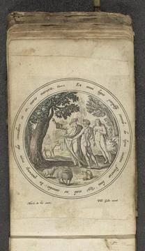 RECORD DATE NOT STATED  Requesting Adam and Eva in Paradise, 1580 - 1588 p... Stock-Fotos