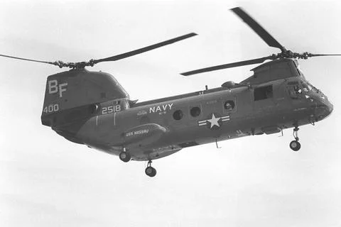 RECORD DATE NOT STATED A right underside view of a Helicopter Combat Suppo... Foto stock