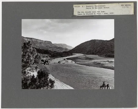 RECORD DATE NOT STATED River Scenes - New Mexico. Photographs Relating to ... Stock Photos