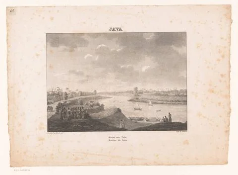 RECORD DATE NOT STATED  River Solo on Java, Quirijn Maurits Rudolf Ver Hue... Stock Photos