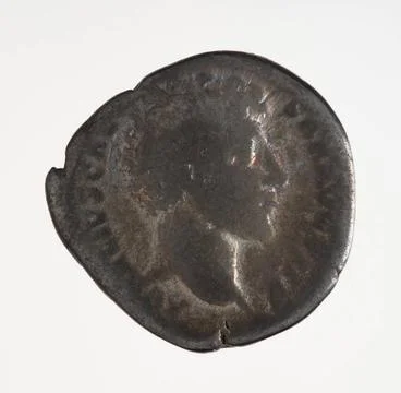RECORD DATE NOT STATED  Roman denarus of Emperor Marek Aurelius (121-180);... Stock Photos