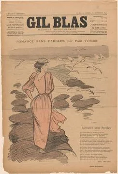 RECORD DATE NOT STATED Romance sans paroles , Beaches, Gulls, Poetry. ThÃ .. 스톡 사진