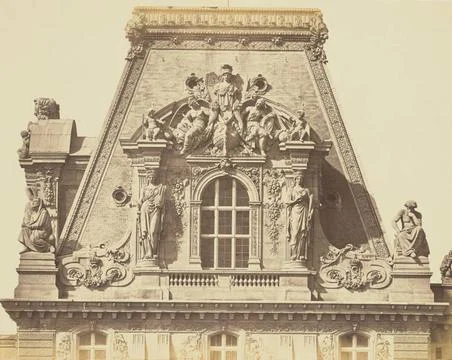RECORD DATE NOT STATED The Roof of the Pavillon Turgot, Louvre, Paris. Edo... Stock Photos