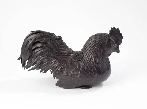 RECORD DATE NOT STATED  Rooster. Bronze. Japan. XVIII-XIXth century. Paris... Stock Photos