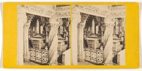 RECORD DATE NOT STATED Roslyn Chapel - The Apprentice Pillar.. George Wash... Stock Photos
