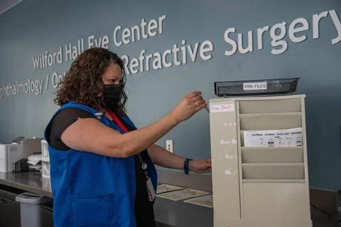 RECORD DATE NOT STATED Ruby Donias, 59th Medical Support Group Ophthalmolo... Stock Photos