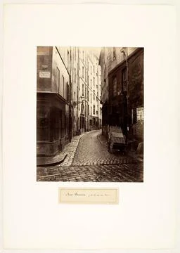 RECORD DATE NOT STATED  Rue Beurriere, view of rue du Four. Paris (6th arr... Foto stock