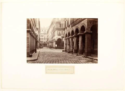 RECORD DATE NOT STATED  Rue des Colonnes, View of rue Feydeau. Paris, (2nd... Stock-Fotos